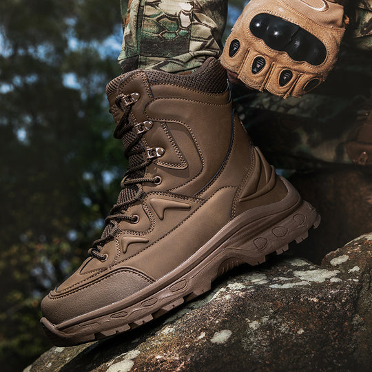 Herren modische Outdoor-Boots mit hohem Knöchelschutz und rutschfester Sohle EB
