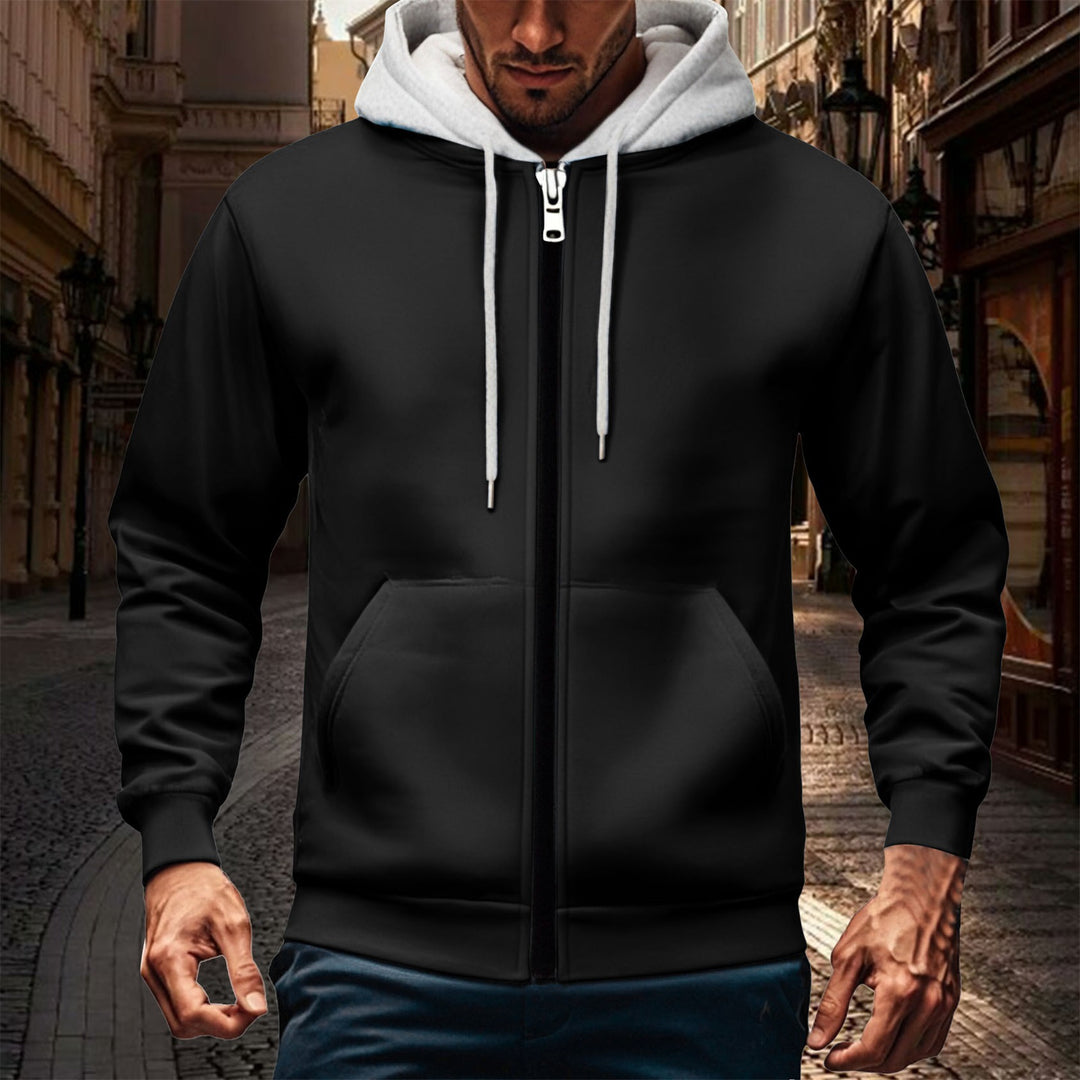 Herren Kapuzenjacke mit doppellagigem Material EB