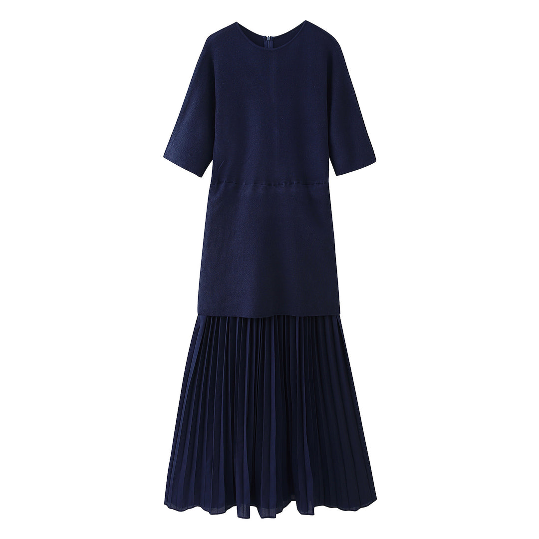 Damen Maxikleid mit hochwertigem Plisseedesign und modernem Schnitt EB