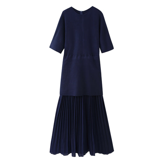 Damen Maxikleid mit hochwertigem Plisseedesign und modernem Schnitt EB