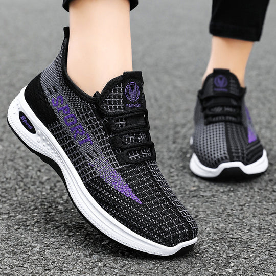 Damen Sportliche und atmungsaktive Fitness Sneakers EB