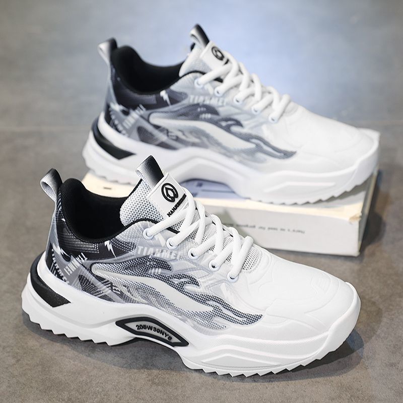 Damen Sportliche Lifestyle Sneakers mit strukturiertem Obermaterial und rutschfester Profilsohle EB