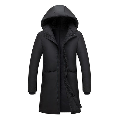 Damen lange Steppjacke mit großzügiger Kapuze und praktischen Taschen EB