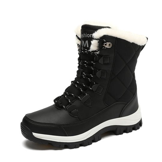 Damen Isolierte Winterstiefel mit rutschfester Sohle und kuscheligem Innenfutter EB
