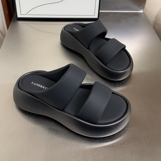Damen Bequeme Wellness-Pantoletten mit ergonomischem Fußbett und rutschfester Sohle EB
