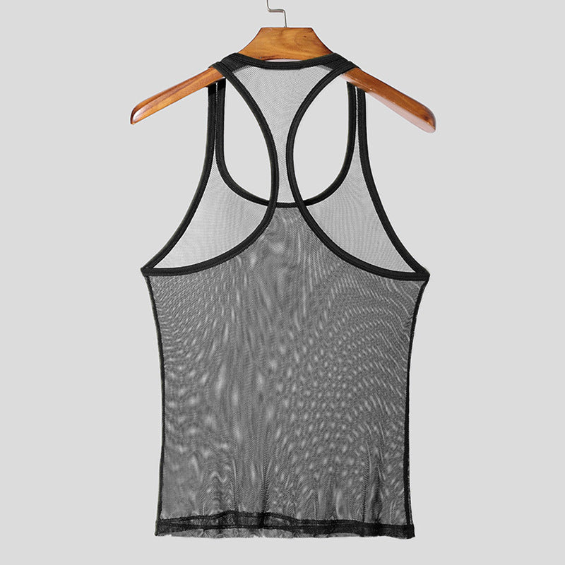 Herren Atmungsaktives Sport-Tanktop mit Racerback-Design EB