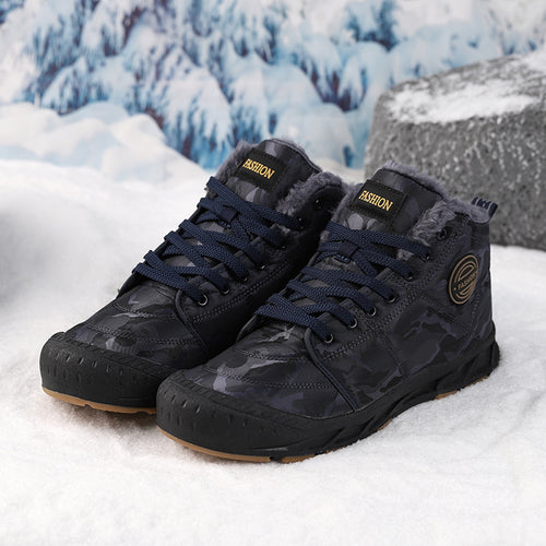 Damen isolierte Winterstiefel mit rutschfester Profilsohle und wärmendem Innenfutter EB
