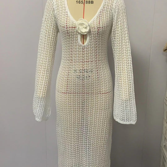 Damen Zweiteiler Strickensemble mit raffiniertem Schnitt EB