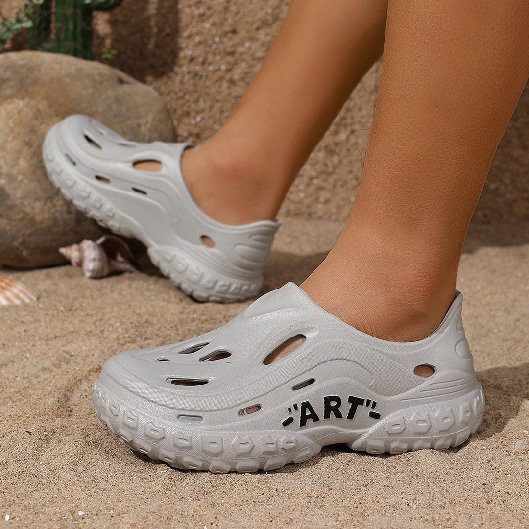 Damen Komfortable Clogs mit Luftlöchern EB