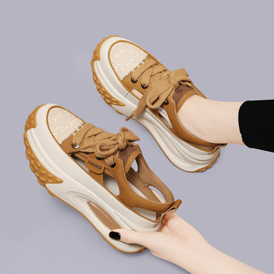 Damen Komfortable und stylische Sneakers mit atmungsaktiver Mesh-Oberfläche EB