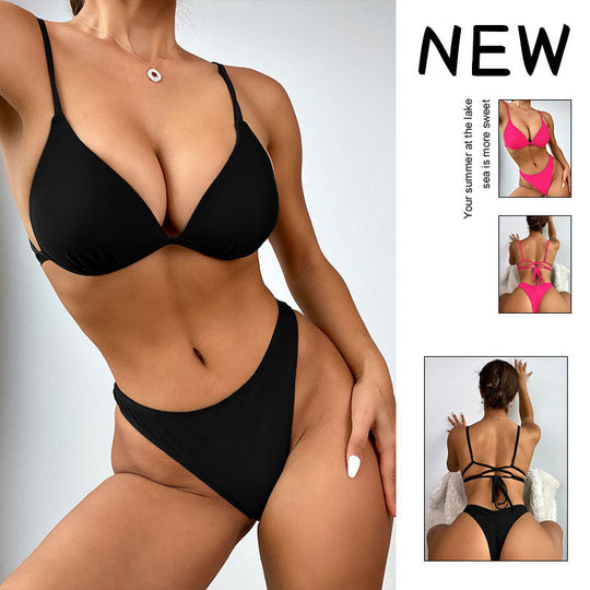 Damen Triangel-Bikinioberteil mit verstellbaren Riemen EB