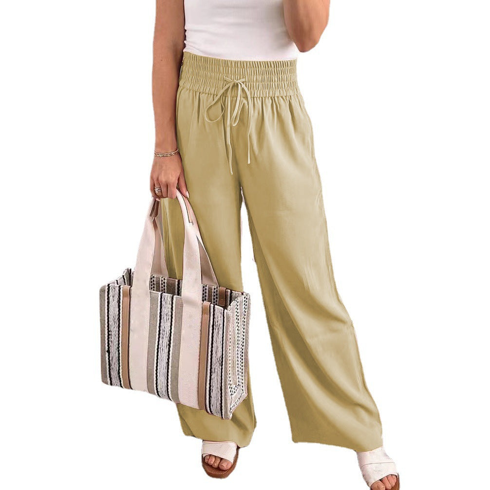 Damen Weite Freizeithose mit elastischem Bund und praktischen Taschen EB