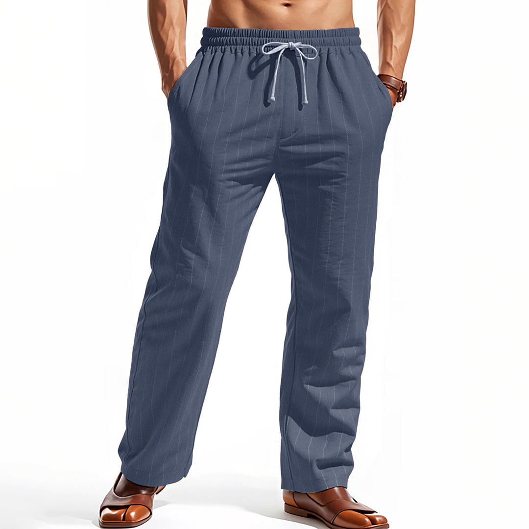 Herren komfortable Freizeithose mit gestreiftem Design EB