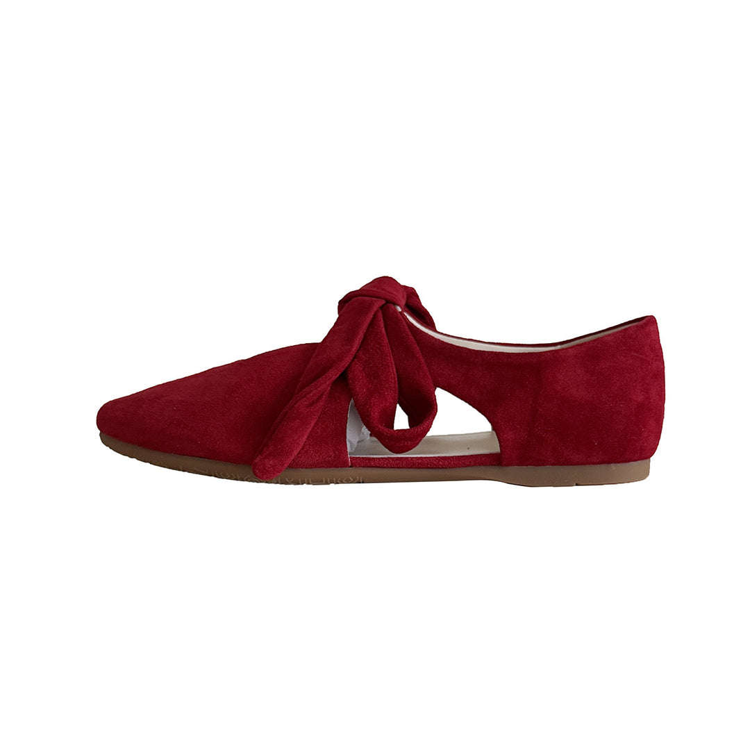 Damen Mokassins mit elegantem Knoten-Design und hochwertiger Wildleder-Oberfläche EB