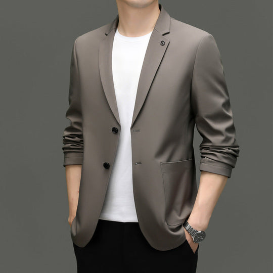 EB | Blazer Slim Fit Leicht Klassischer Revers Zwei Knöpfe