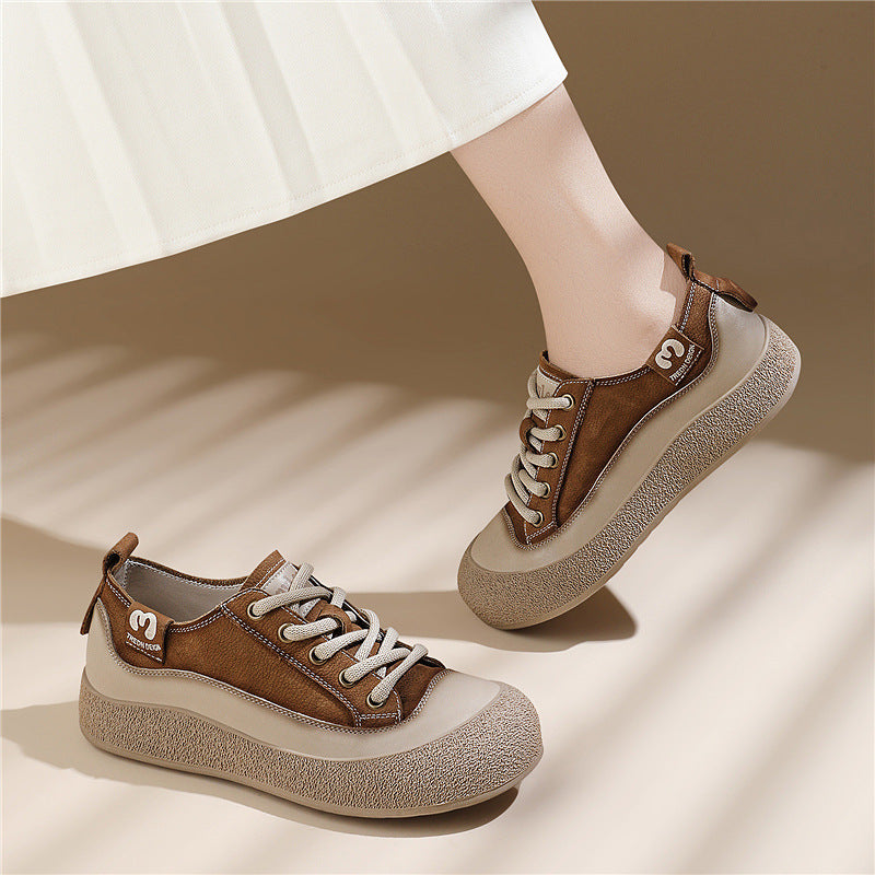 Damen modische und bequeme Freizeit-Schuhe mit elastischen Schnürsenkeln EB
