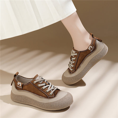 Damen modische und bequeme Freizeit-Schuhe mit elastischen Schnürsenkeln EB