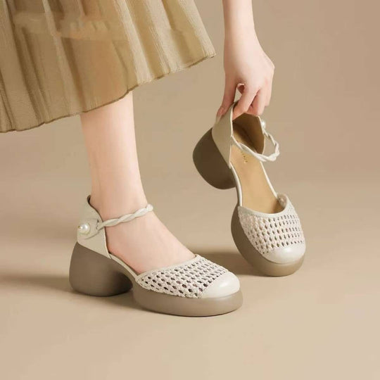 Damen Komfortable und stilvolle Blockabsatzschuhe EB