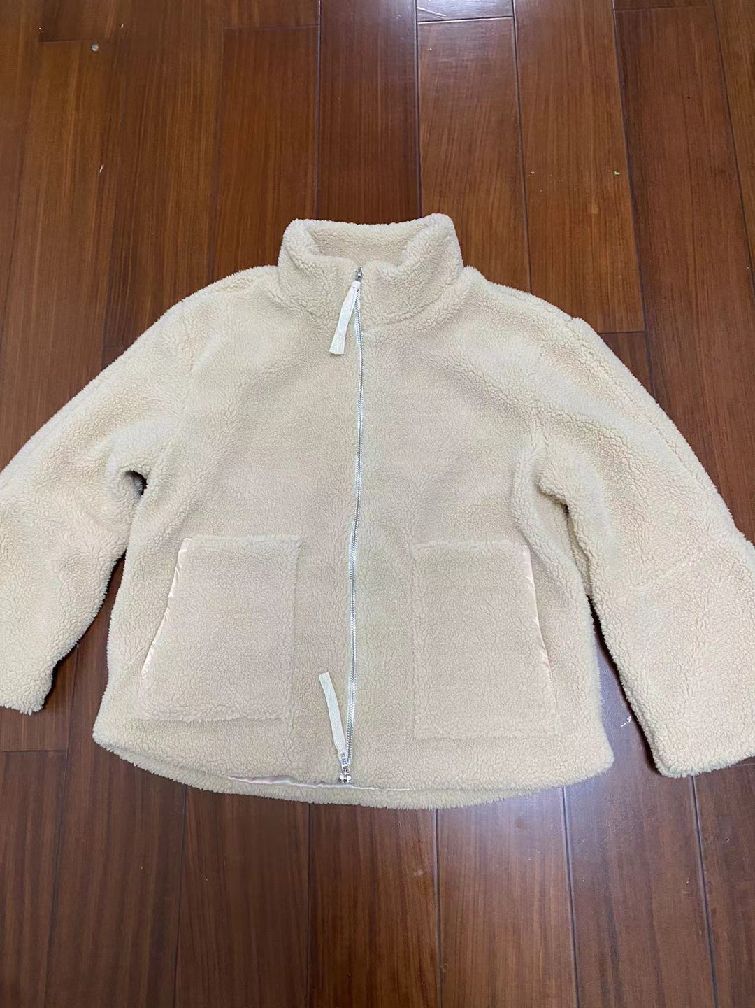 Damen Fleecejacke mit hohem Kragen und praktischen Taschen EB