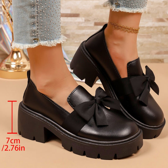 Damen Wedge-Pantoletten mit Schleifen-Detail EB