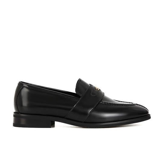 Damen elegante Mokassins mit goldenen Akzenten EB