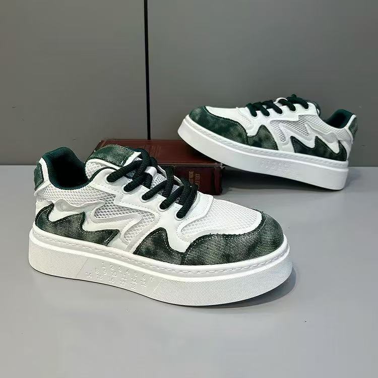 Damen bequeme Chunky Sneakers mit sportlichem Design und dämpfender Sohle EB