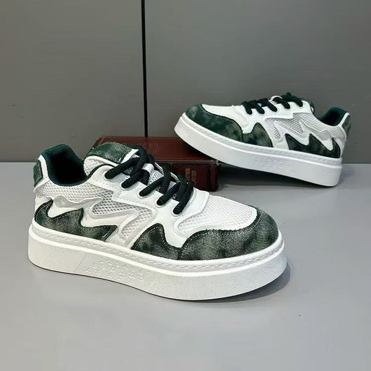 Damen bequeme Chunky Sneakers mit sportlichem Design und dämpfender Sohle EB