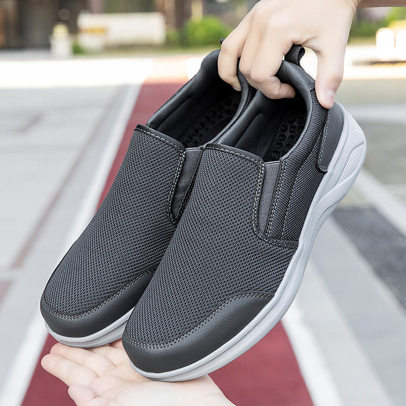 Damen Komfortable Slip-On Sneakers mit atmungsaktivem Mesh-Obermaterial EB
