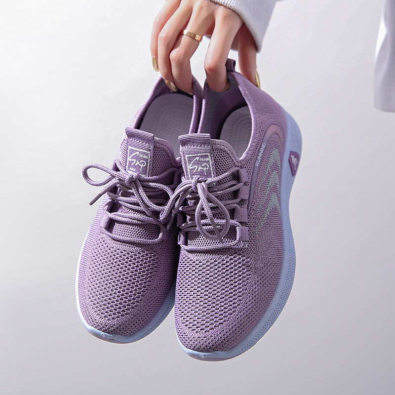 Damen atmungsaktive Laufschuhe mit flexibler Sohle und innovativem Obermaterial EB