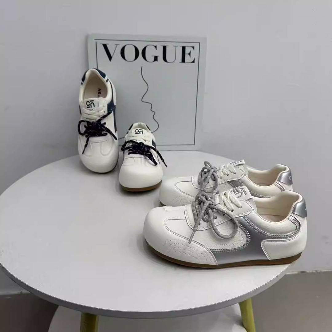 Damen Sneakers im sportlichen Retro-Design mit atmungsaktiver Oberfläche und rutschfester Sohle EB