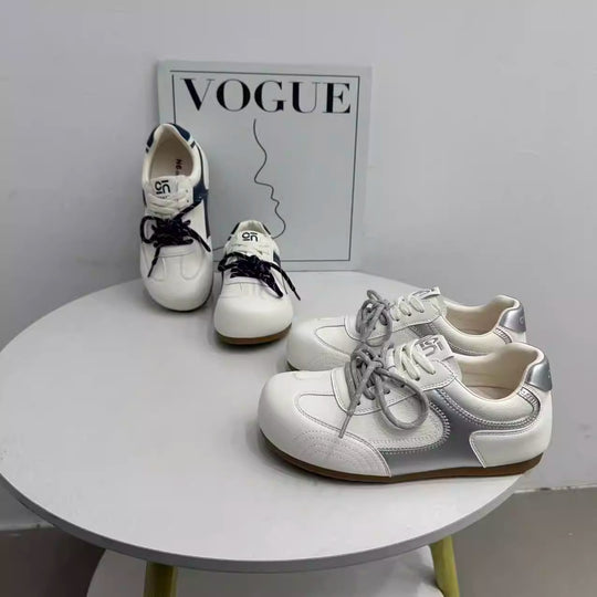 Damen Sneakers im sportlichen Retro-Design mit atmungsaktiver Oberfläche und rutschfester Sohle EB