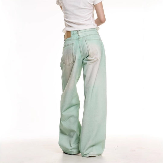 Damen Weite Denim-Hosen im lässigen Schnitt EB