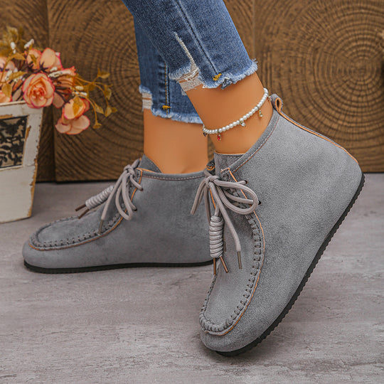 Damen nan mokassin-ankleboots mit handnaht, weichem Innenfutter und profilierter Leichtsohle EB