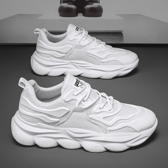 Damen Sportliche Sneakers mit flexiblem Sohlenprofil und atmungsaktiver Oberflächenstruktur EB