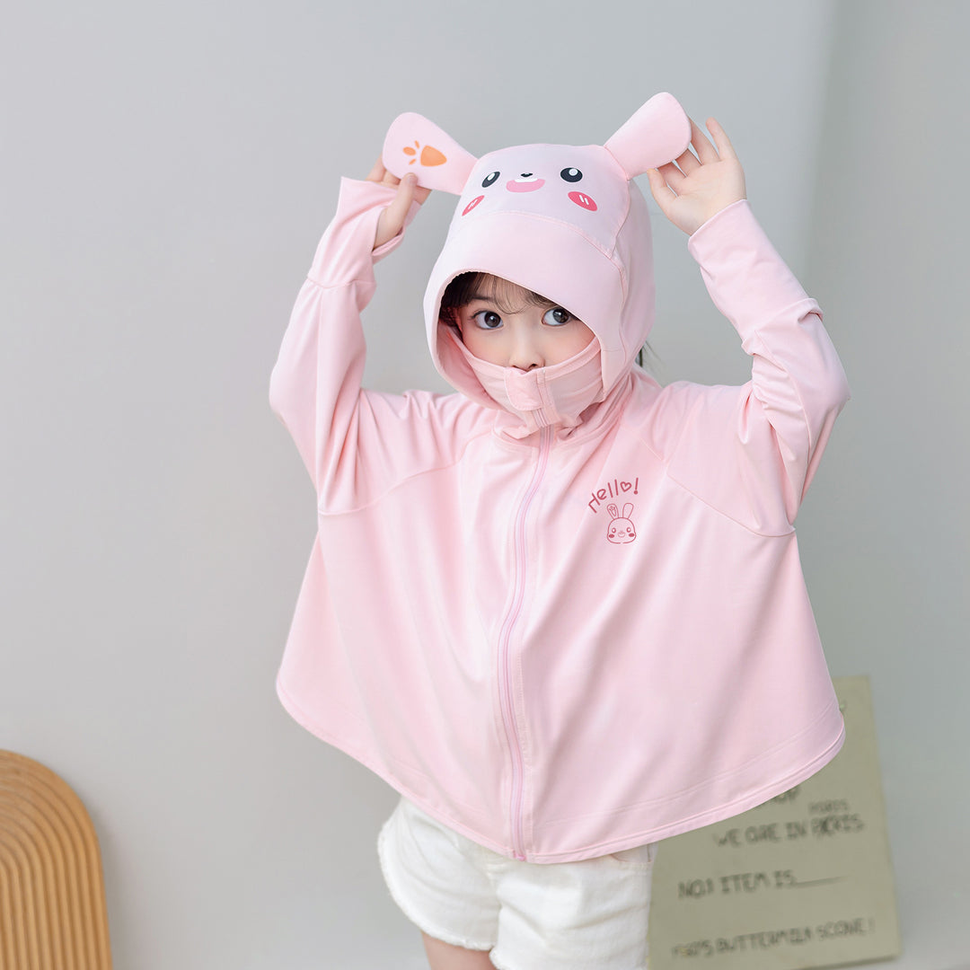 Mädchen praktische Kapuzenjacke mit tierisch verspieltem Design EB