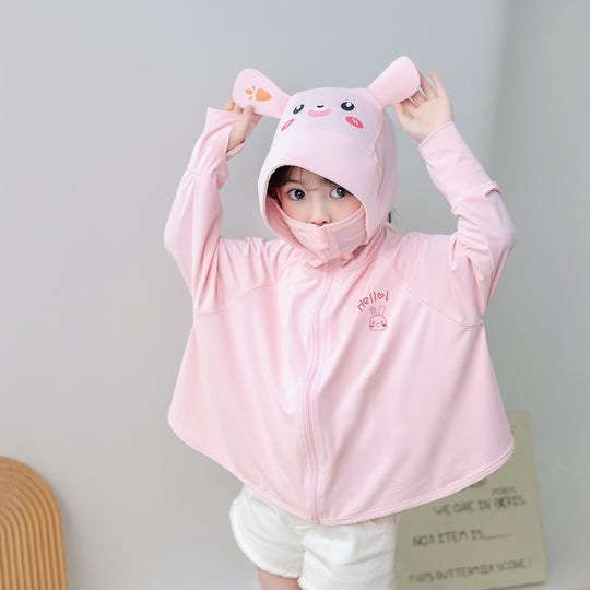 Mädchen praktische Kapuzenjacke mit tierisch verspieltem Design EB