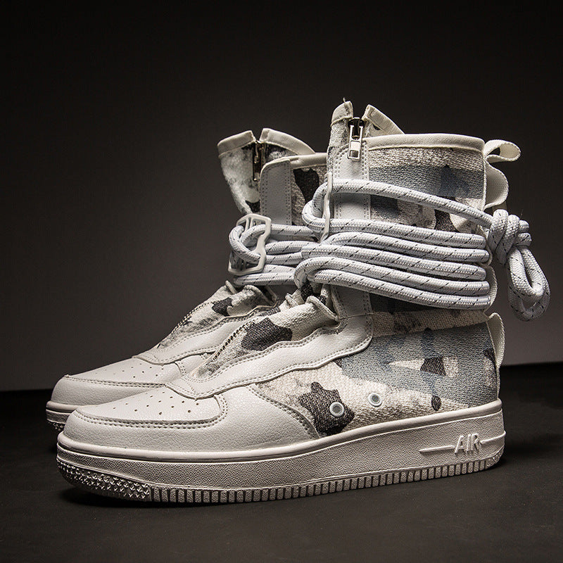 Damen High-Top Sneakers mit innovativem Schnürsystem und atmungsaktiver Netzstruktur EB