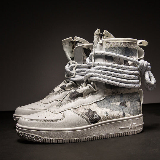 Damen High-Top Sneakers mit innovativem Schnürsystem und atmungsaktiver Netzstruktur EB