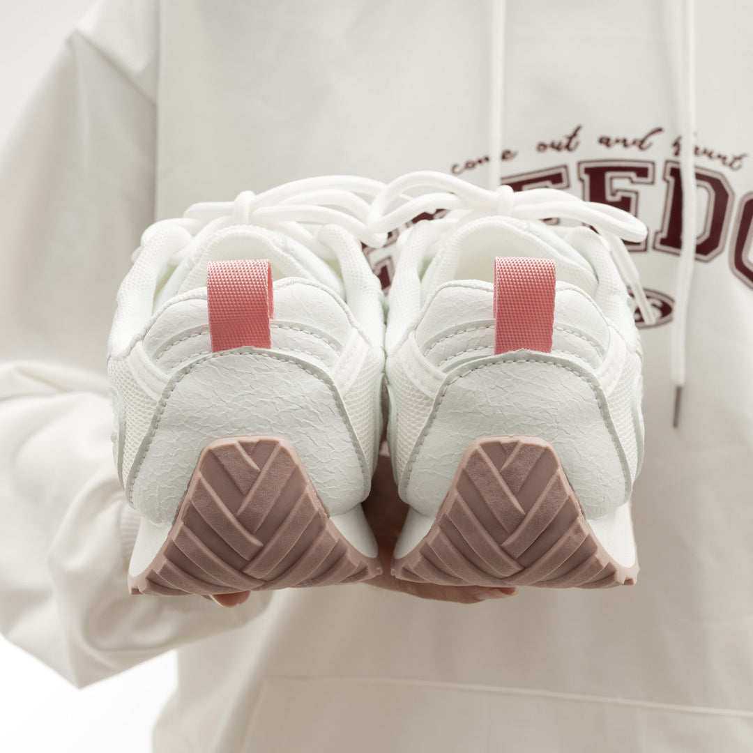 Damen Sportliche Sneakers mit atmungsaktiver Mesh-Oberfläche und rutschfester Sohle EB