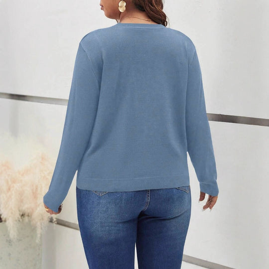 Damen Strickjacke mit hochwertigen Knopfdetails und bequemer Passform EB