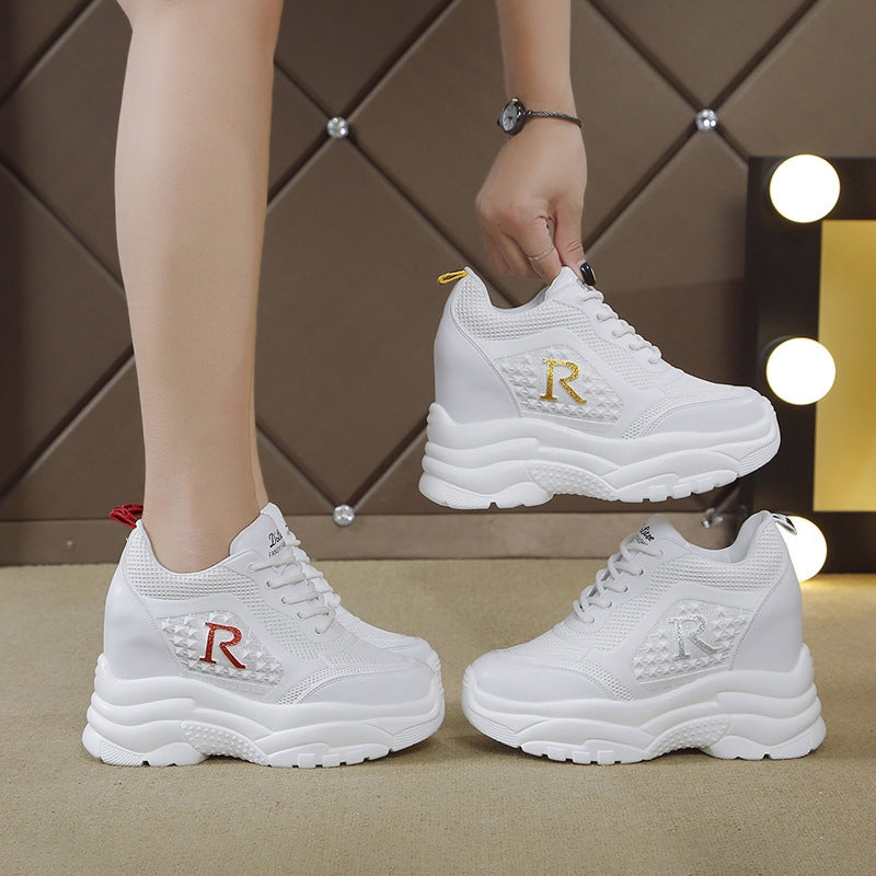 Damen Chunky Sneakers mit atmungsaktiver Mesh-Oberfläche und leichtem Komfort EB