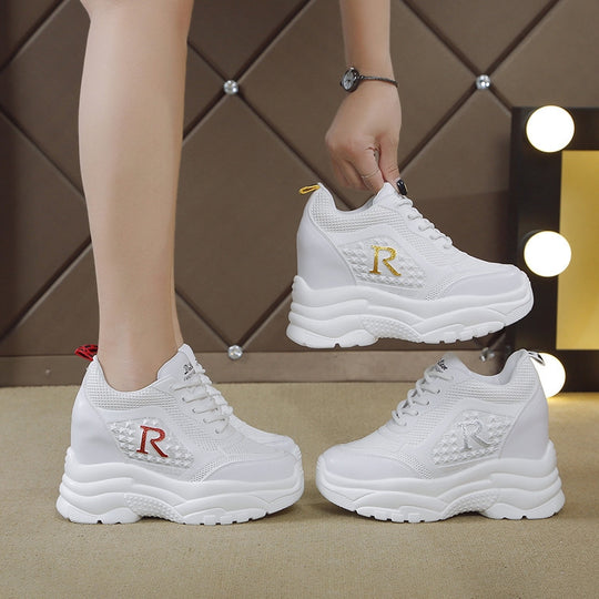 Damen Chunky Sneakers mit atmungsaktiver Mesh-Oberfläche und leichtem Komfort EB