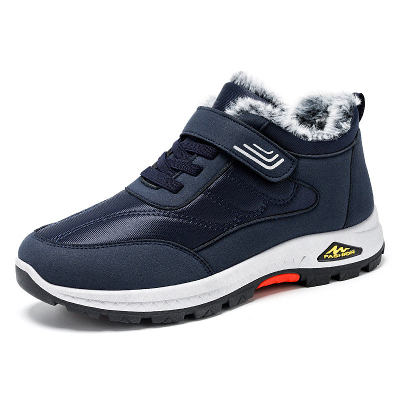 Damen Sportliche Winter-Sneaker mit Warmfutter und Klettverschluss EB