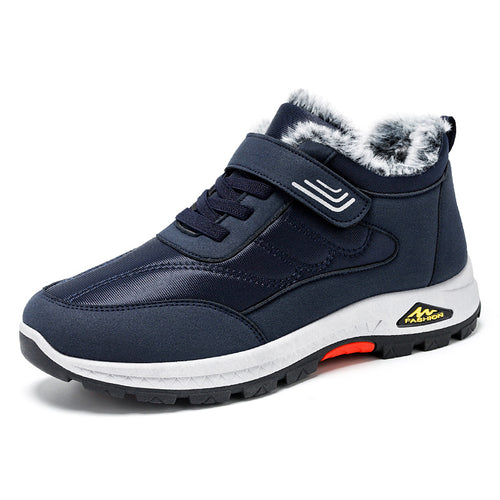 Damen Sportliche Winter-Sneaker mit Warmfutter und Klettverschluss EB