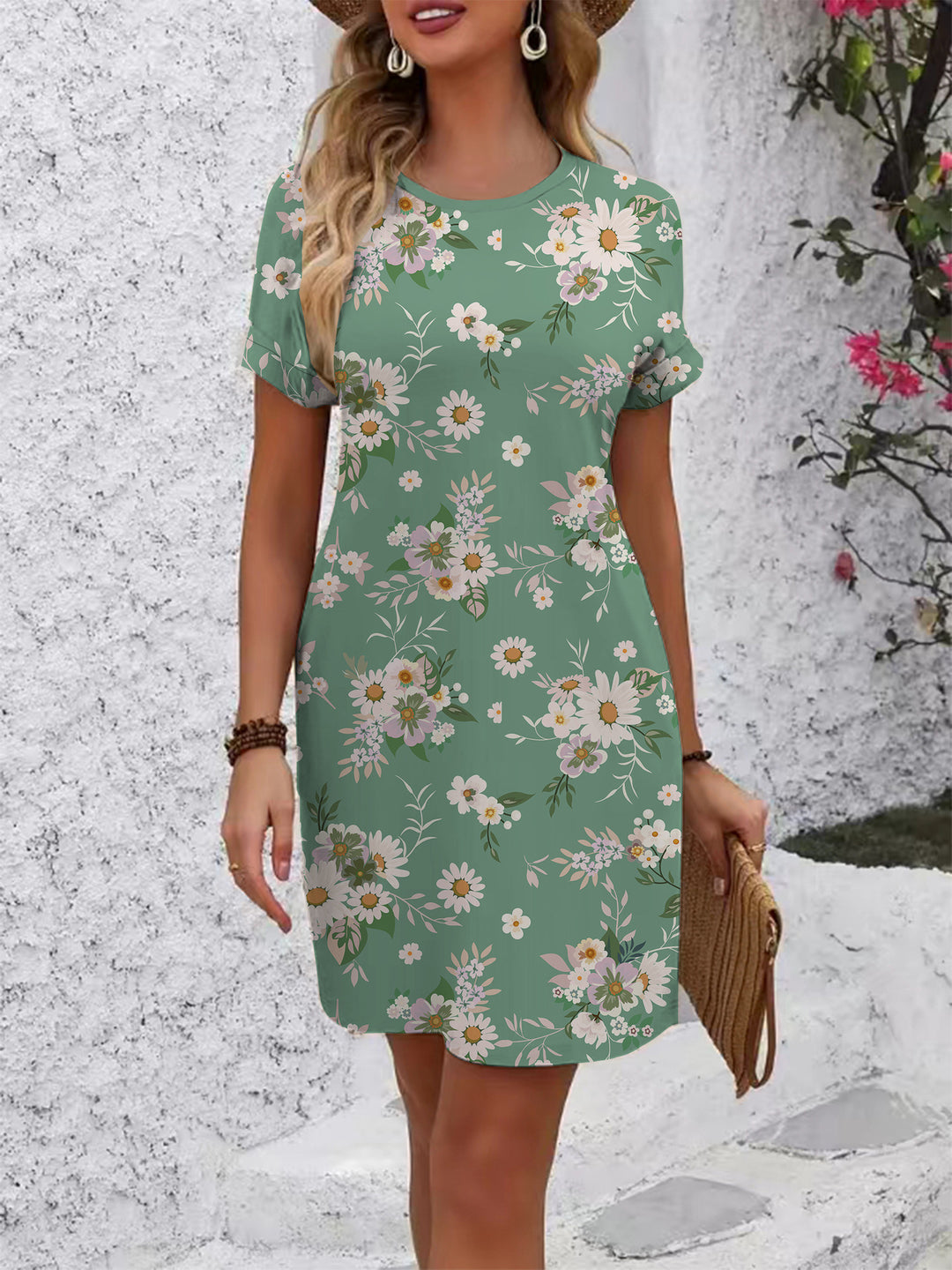 Damen Blumenkleid EB
