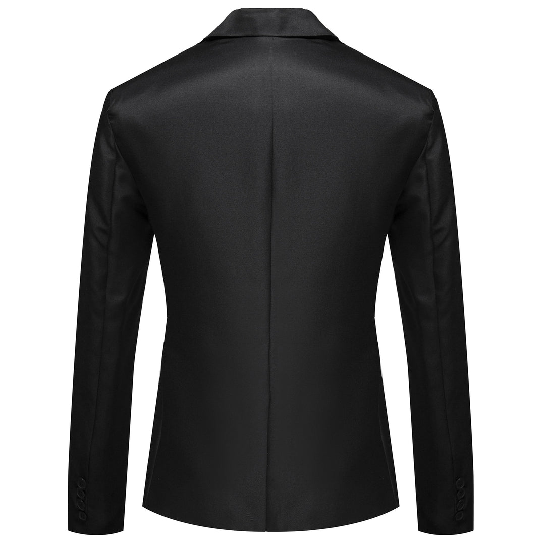 Herren modischer und eleganter Anzugjacke mit satiniertem Finish EB