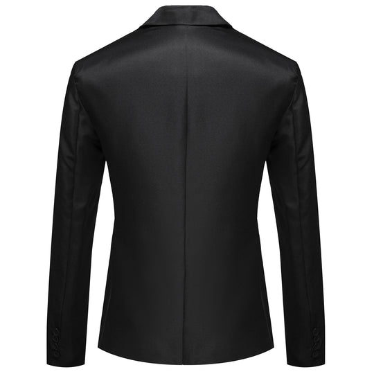 Herren modischer und eleganter Anzugjacke mit satiniertem Finish EB