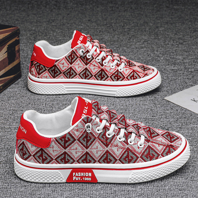 Damen modische Sneakers mit einzigartigem Muster und hohem Tragekomfort EB