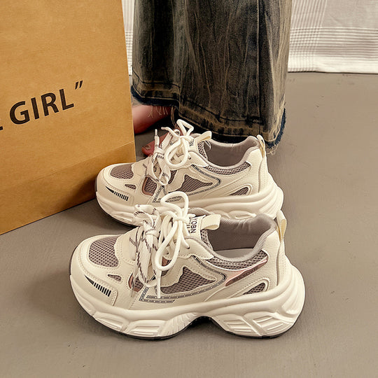 Damen Sportliche Sneakers mit atmungsaktiven Einsätzen und dämpfendem Komfort EB
