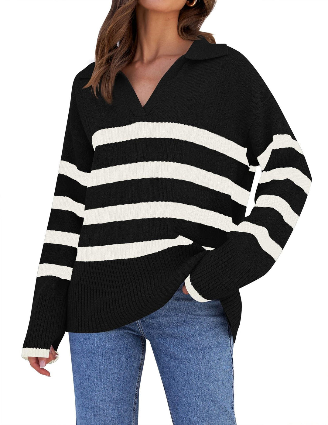 EB | Oversized Pullover Lässiger Moderner Stil Ideal für den Winter